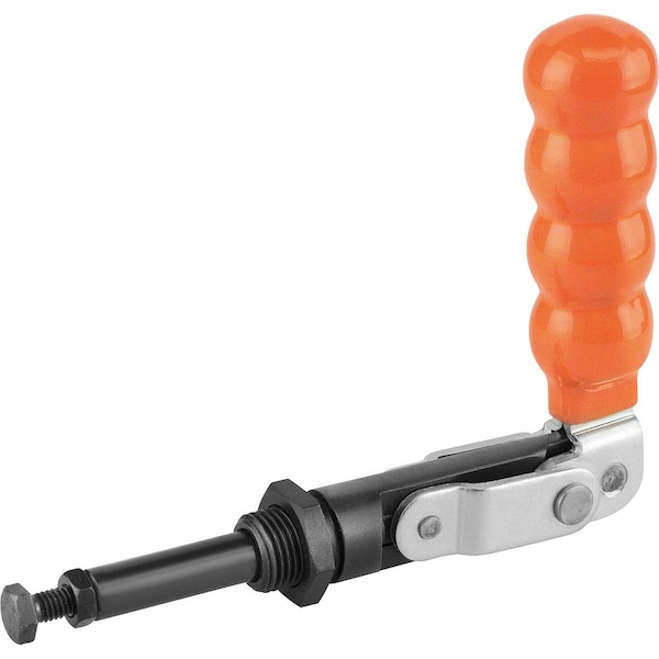 Push-Pull Clamp Standard Steel, Without Mounting Bracket, Comp:Plastic, Comp:Orange